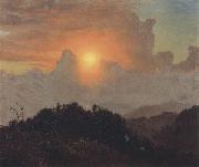 Frederic E.Church Cloudy Skies oil on canvas